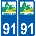 91 Breuillet logo autocollant plaque stickers ville