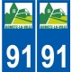 91 Breuillet logo adesivo piastra adesivi città