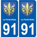 91 Breuillet blason autocollant plaque stickers ville