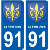 91 Breuillet coat of arms sticker plate stickers city