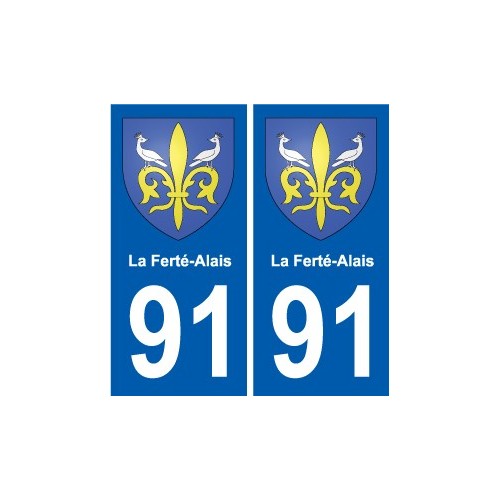 91 Breuillet blason autocollant plaque stickers ville
