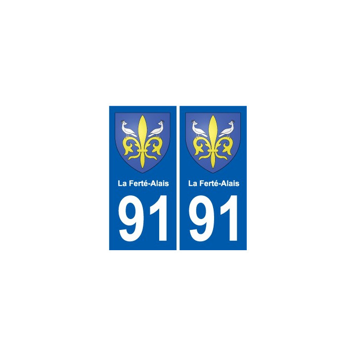 91 Breuillet coat of arms sticker plate stickers city