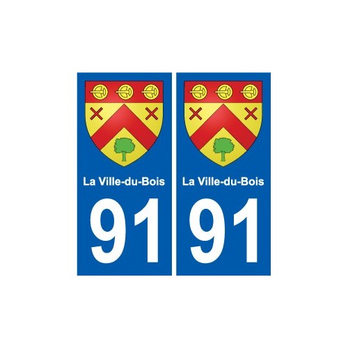 91 Breuillet blason autocollant plaque stickers ville