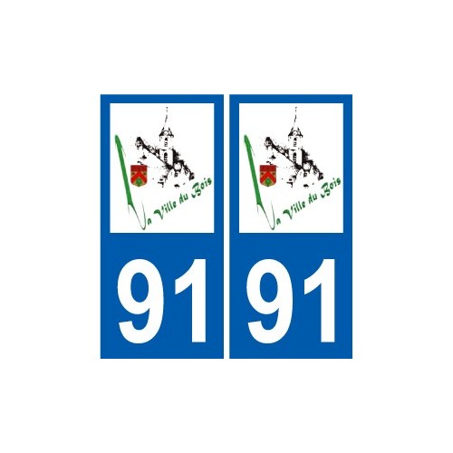 91 Breuillet logo adesivo piastra adesivi città