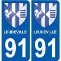91 Breuillet blason autocollant plaque stickers ville