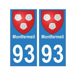 93 Montfermeil blason autocollant plaque stickers ville