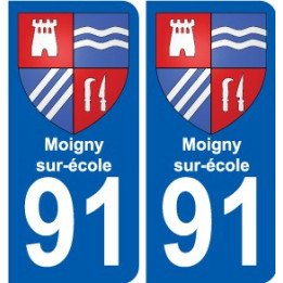91 Breuillet blason autocollant plaque stickers ville