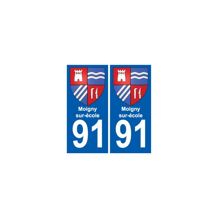 91 Breuillet coat of arms sticker plate stickers city