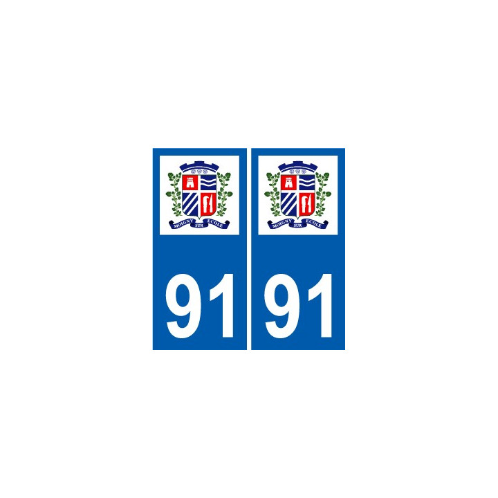 91 Breuillet logotipo de la etiqueta engomada de la placa de pegatinas de la ciudad