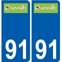 91 Breuillet logo autocollant plaque stickers ville