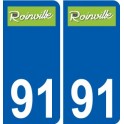 91 Breuillet logotipo de la etiqueta engomada de la placa de pegatinas de la ciudad