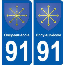 91 Breuillet blason autocollant plaque stickers ville