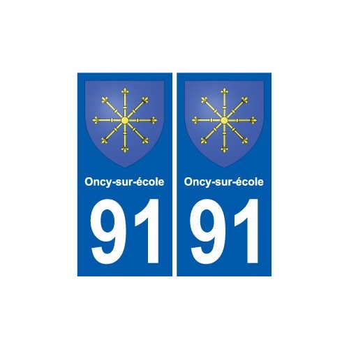 91 Breuillet stemma adesivo piastra adesivi città