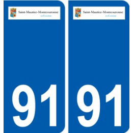 91 Breuillet logo sticker plate stickers city