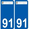 91 Breuillet logo autocollant plaque stickers ville