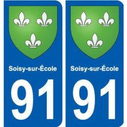 91 Breuillet blason autocollant plaque stickers ville