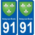 91 Breuillet blason autocollant plaque stickers ville