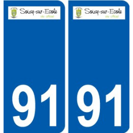 91 Breuillet logo sticker plate stickers city