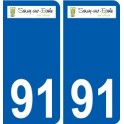 91 Breuillet logo adesivo piastra adesivi città