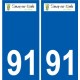 91 Breuillet logo sticker plate stickers city