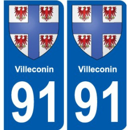 91 Breuillet coat of arms sticker plate stickers city