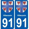 91 Breuillet blason autocollant plaque stickers ville