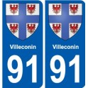 91 Breuillet blason autocollant plaque stickers ville