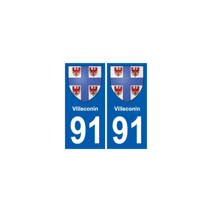 91 Breuillet coat of arms sticker plate stickers city