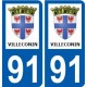 91 Breuillet logo aufkleber typenschild aufkleber stadt