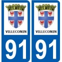 91 Breuillet logo autocollant plaque stickers ville