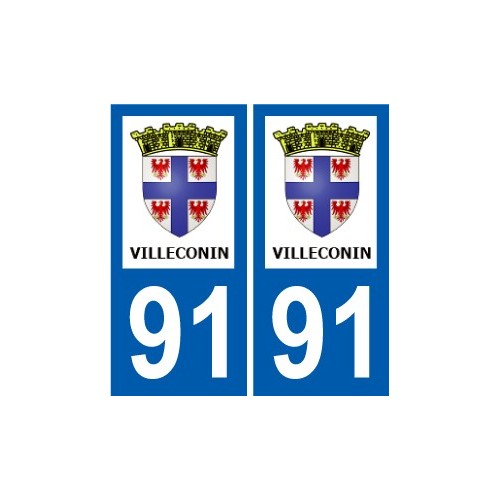 91 Breuillet logotipo de la etiqueta engomada de la placa de pegatinas de la ciudad