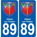 89 Auxerre blason autocollant plaque stickers ville