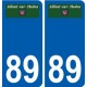 89 Auxerre logo autocollant plaque stickers ville