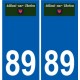 89 Auxerre logo autocollant plaque stickers ville