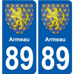 89 Auxerre wappen aufkleber typenschild aufkleber stadt
