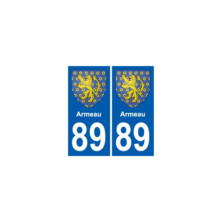 89 Auxerre blason autocollant plaque stickers ville