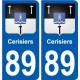89 Auxerre blason autocollant plaque stickers ville