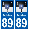 89 Auxerre blason autocollant plaque stickers ville