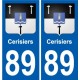 89 Auxerre blason autocollant plaque stickers ville