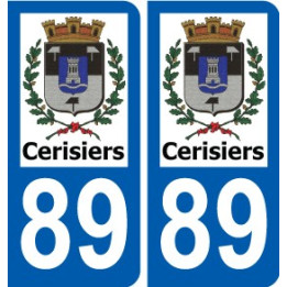89 Auxerre logo sticker plate stickers city