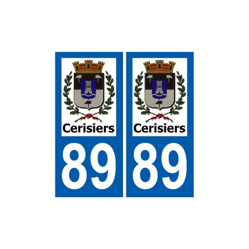 89 Auxerre logo autocollant plaque stickers ville