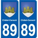 89 Auxerre blason autocollant plaque stickers ville