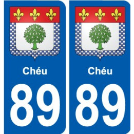 89 Auxerre coat of arms sticker plate stickers city