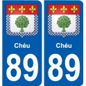 89 Auxerre blason autocollant plaque stickers ville