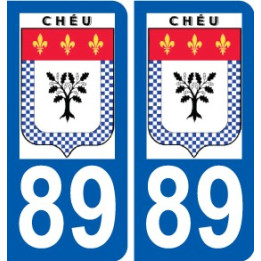 89 Auxerre coat of arms sticker plate stickers city