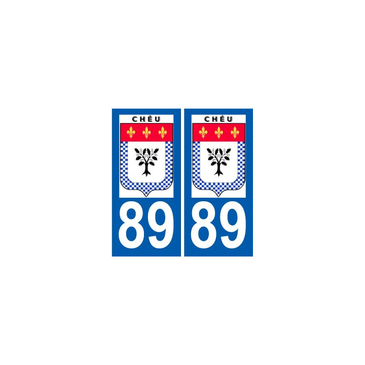 89 Auxerre escudo de armas de la etiqueta engomada de la placa de pegatinas de la ciudad