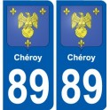 89 Auxerre logo autocollant plaque stickers ville