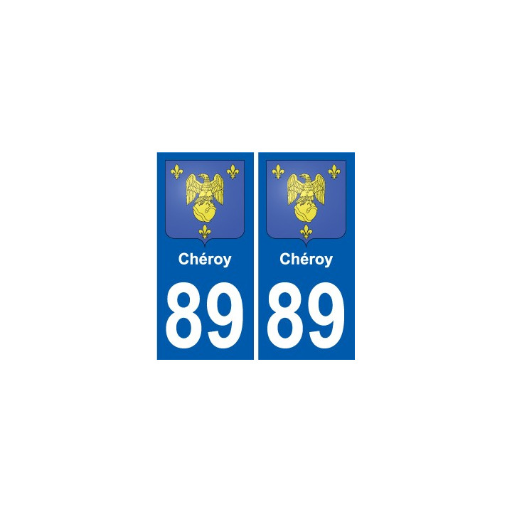 89 Auxerre logotipo de la etiqueta engomada de la placa de pegatinas de la ciudad