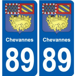 89 Auxerre coat of arms sticker plate stickers city