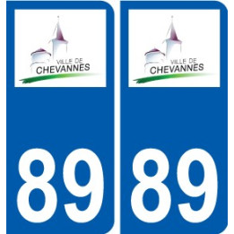 89 Auxerre logo autocollant plaque stickers ville